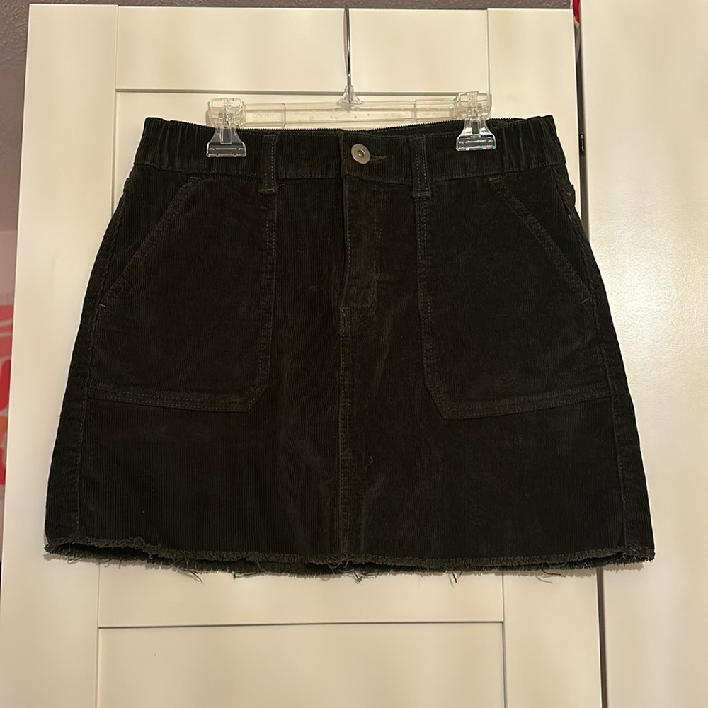 Forest Green Corduroy Skirt